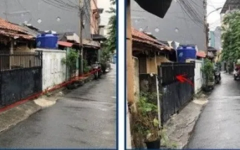 Lelang Rumah Satu Lantai di Kebon Kacang, Jakarta Pusat