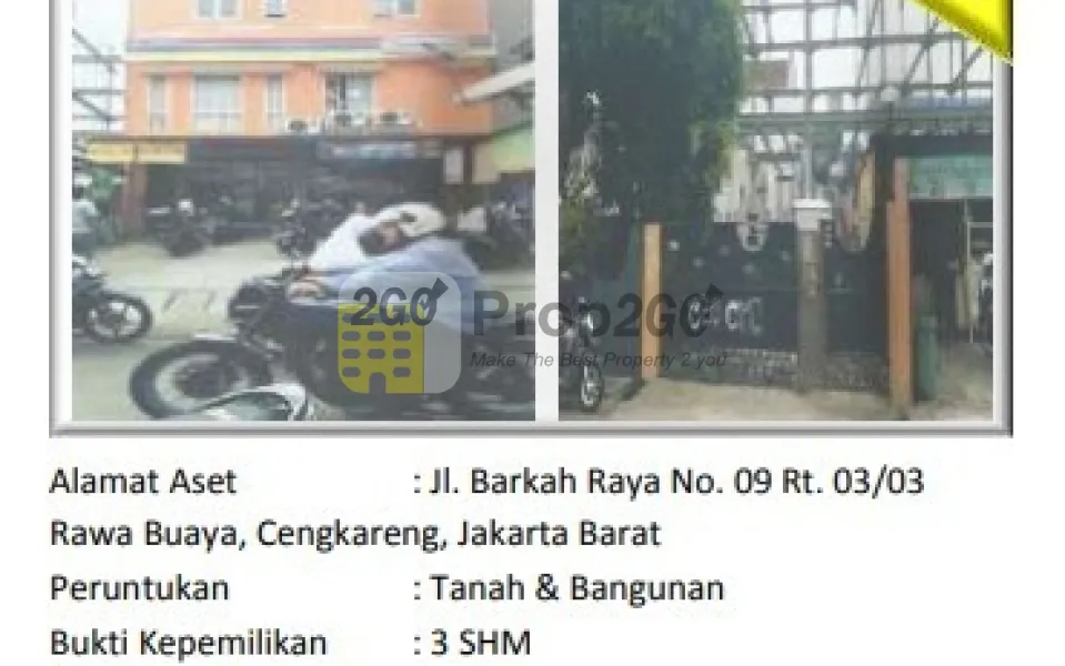 Lelang TANAH & BANGUNAN di CENGKARENG, JAKARTA BARAT