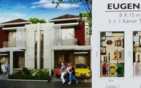 Rumah Cluster San Antonio 8x15 Siap Huni di PIK 2.