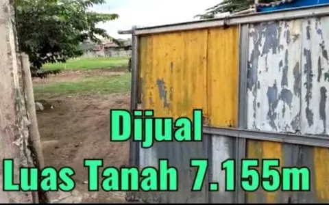 Di jual Tanah Kavling  Ukuran 100 x 71,55 m , Pasar kemis, Kota Bumi, Tangerang