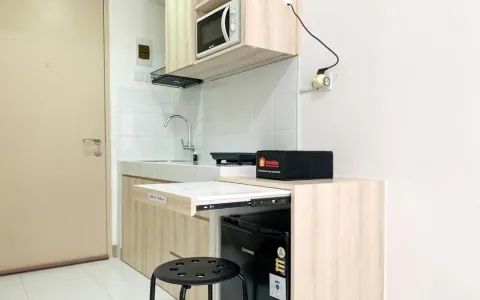 View Taman  Apartemen Tokyo Riverside PIK 2, Type Studio Furnished Siap Huni