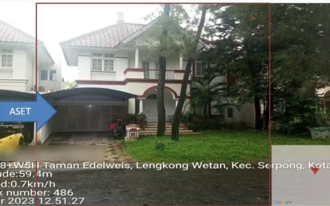 Lelang Perumahan Taman Edelweis Serpong Tangerang